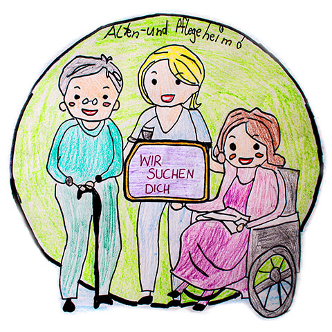 Stellenangebot für Altenpflegerin, Altenpfleger und Pflegefachkraft
